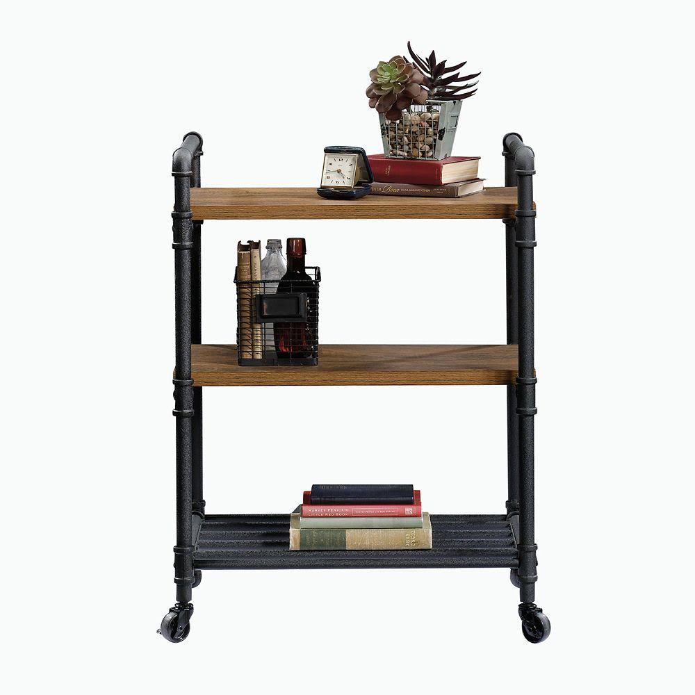 Checked Oak Multi-Purpose Cart X811584