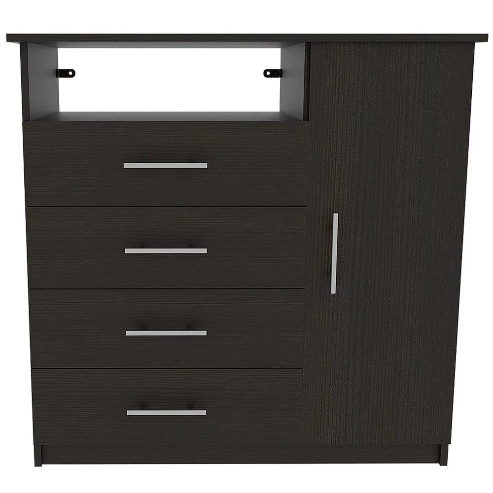 Black 4 Drawer Dresser D86707