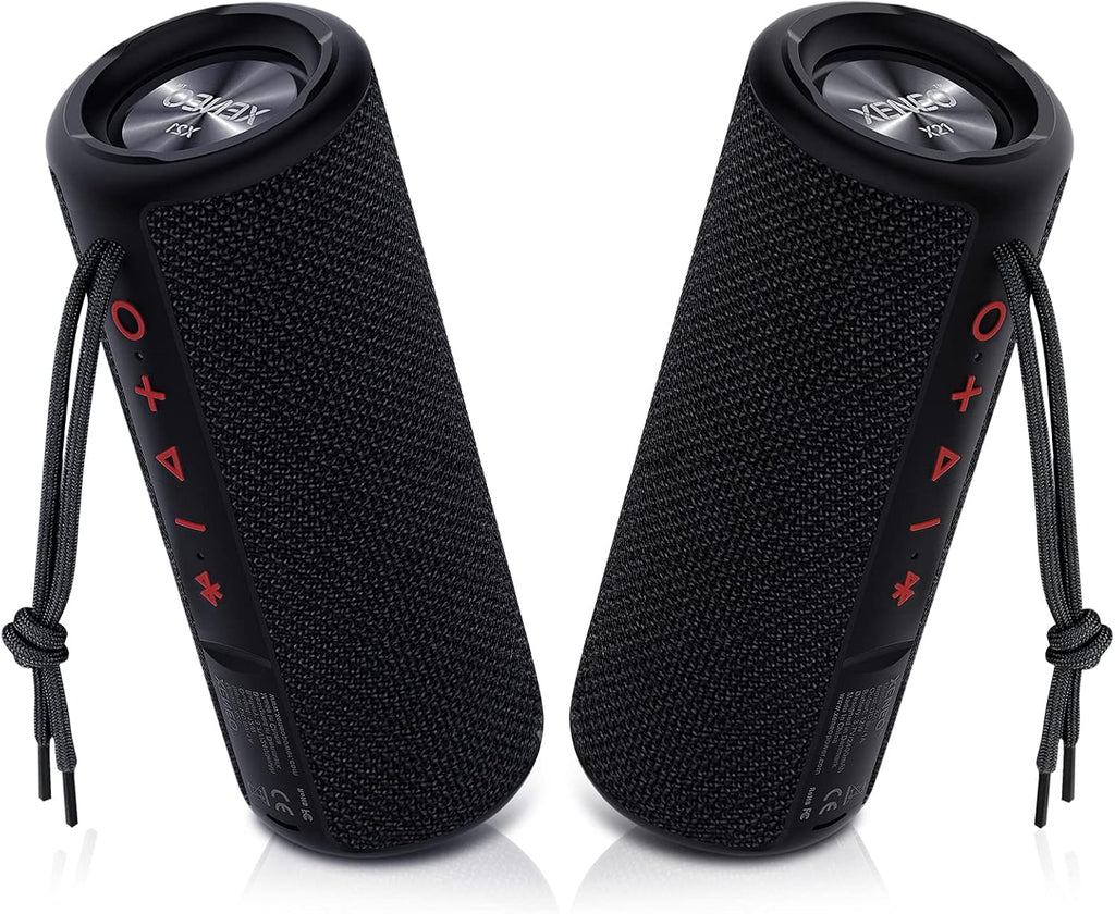 Portable Outdoor Wireless Bluetooth Speaker with FM Radio, Micro SD Card Slot, AUX, Hard Travel Case Included N680758