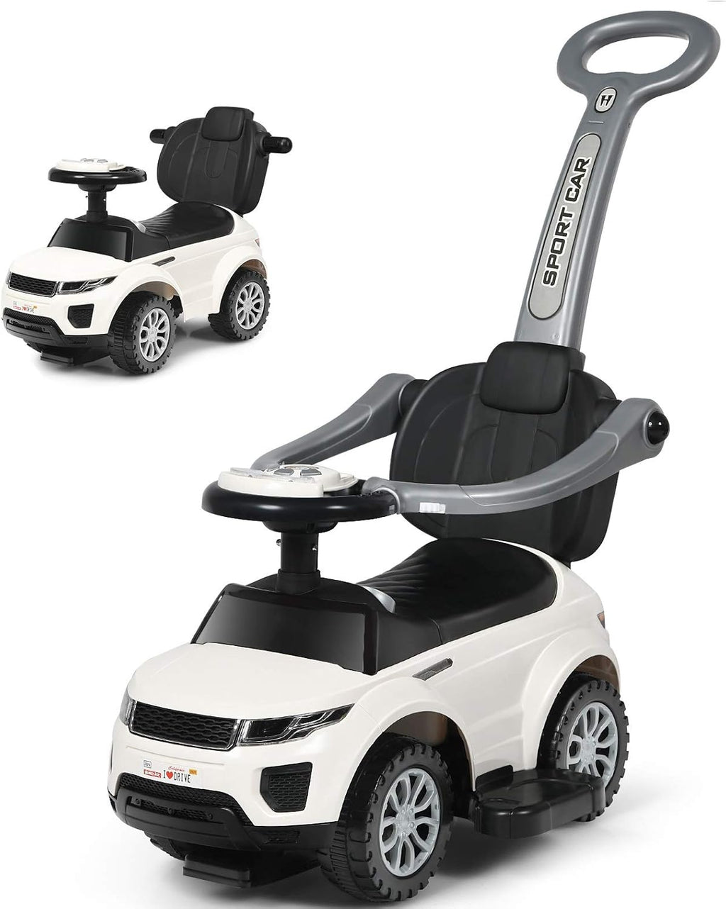 3 in 1 Ride on Push Car with Horn Music Light Pink V908513