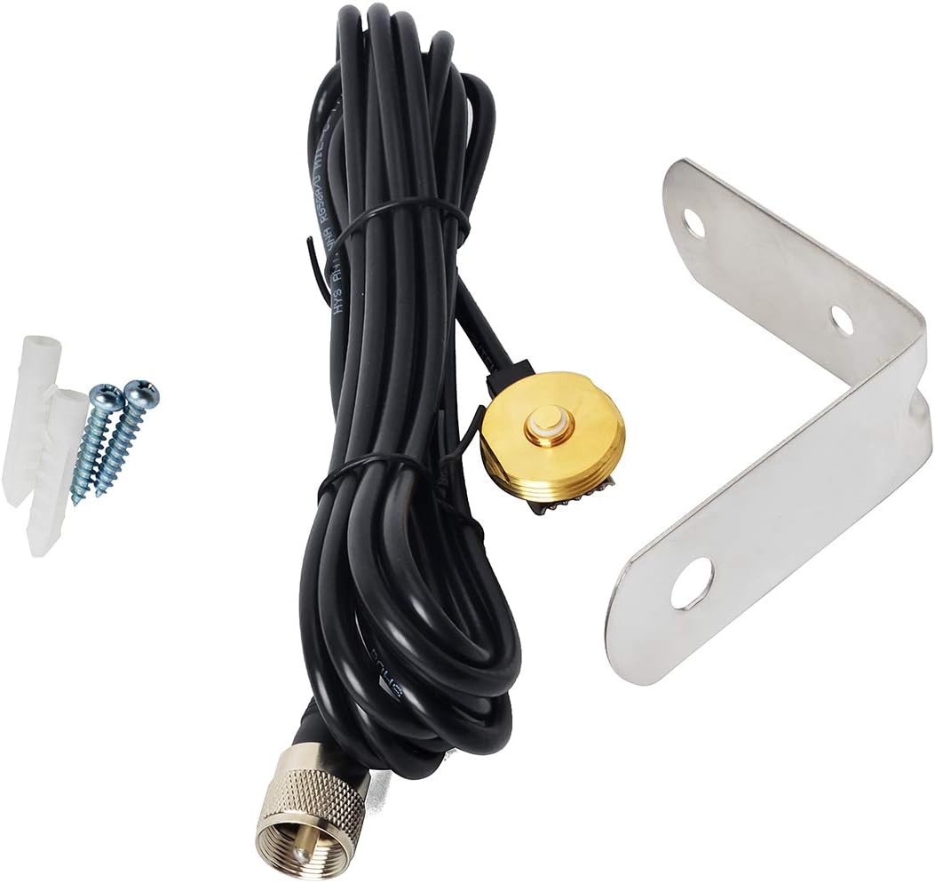 NMO Dual Band 144/430MHz Antenna with 13ft RG58 Coax Cable, Pack of 2 T5610