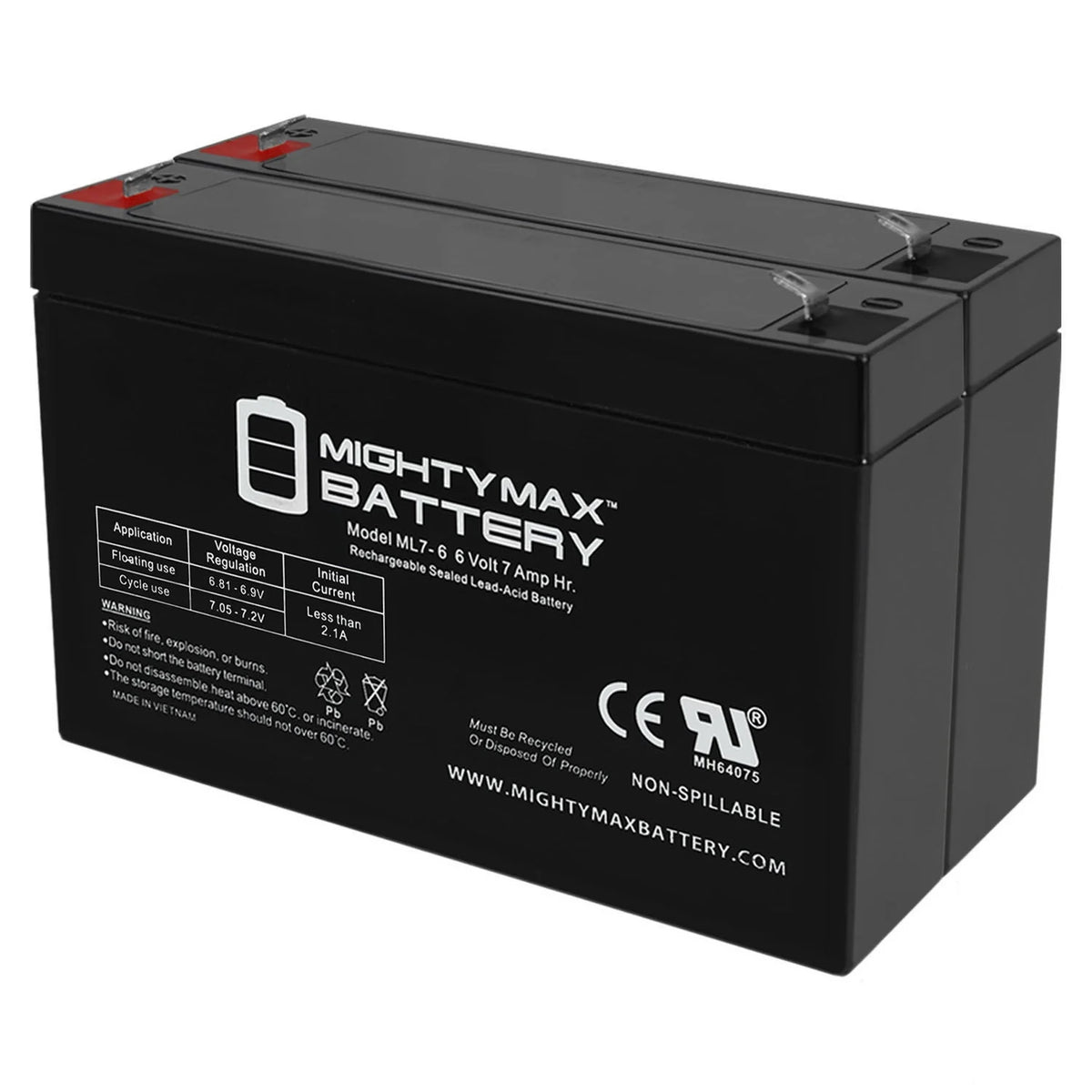 6V 7AH Battery T561