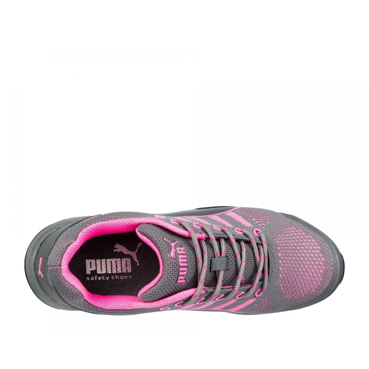 Pink Steel Toe Knit Safety Shoe T626