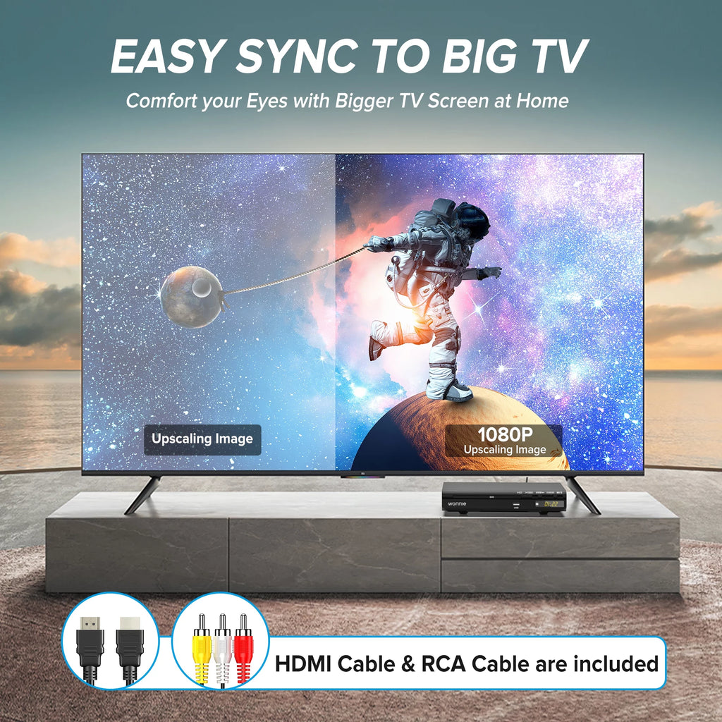 HD DVD Player for TV with USB Input and Remote Control W521