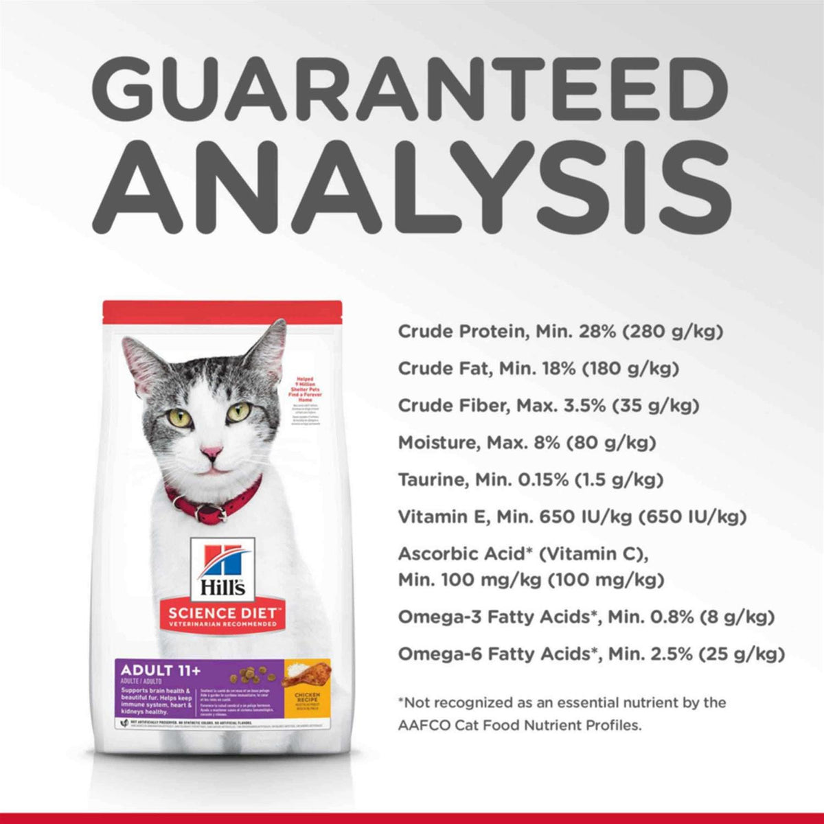 Senior 11+ Dry Cat Food V2780