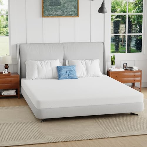 Queen Bamboo Charcoal Gel Infused Memory Foam Mattress L279445