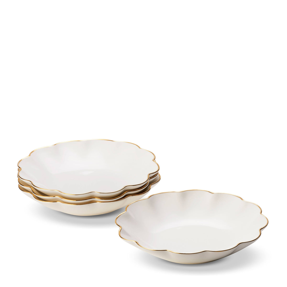 Scalloped Appetizer Plate Set of 4 K438