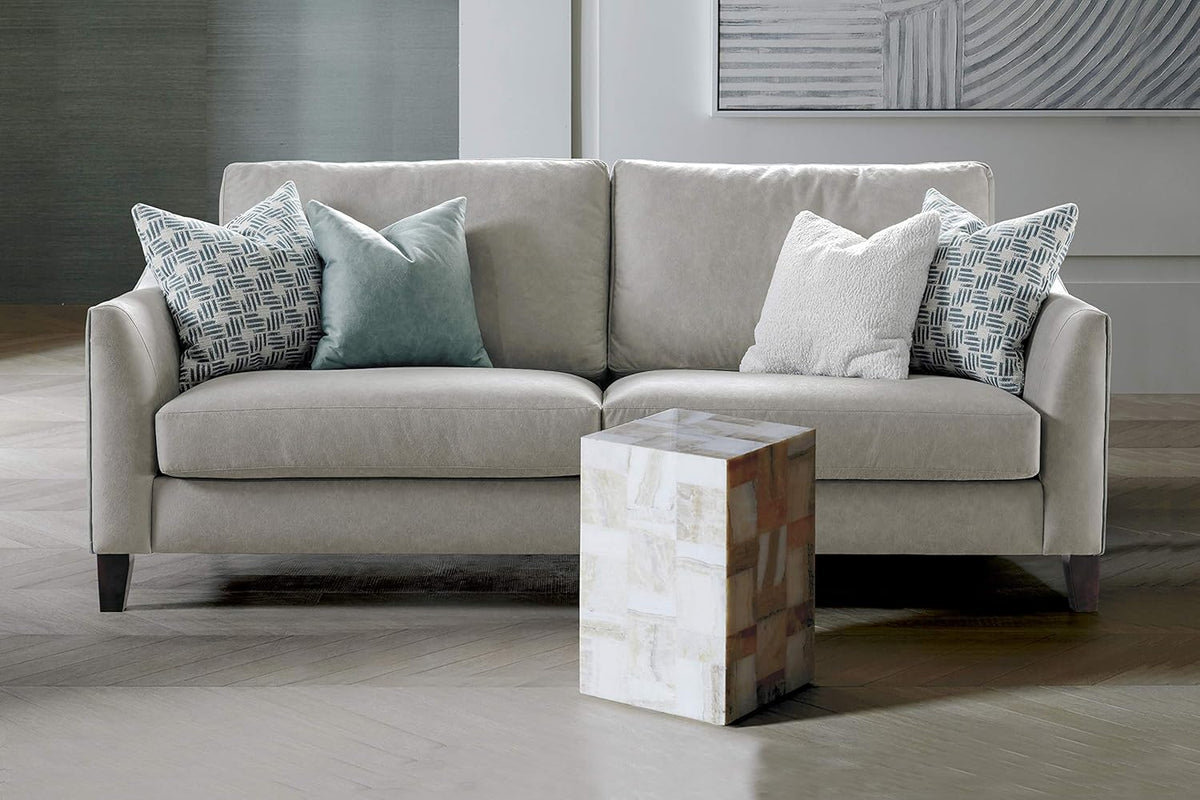Grey Curved Arm Sofa T635