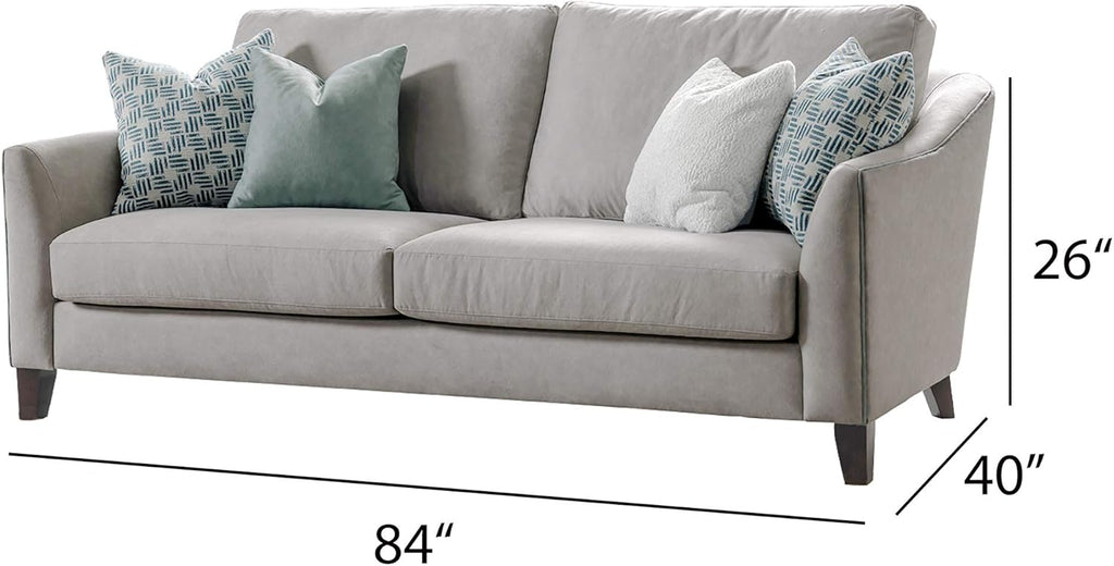 Grey Curved Arm Sofa T635