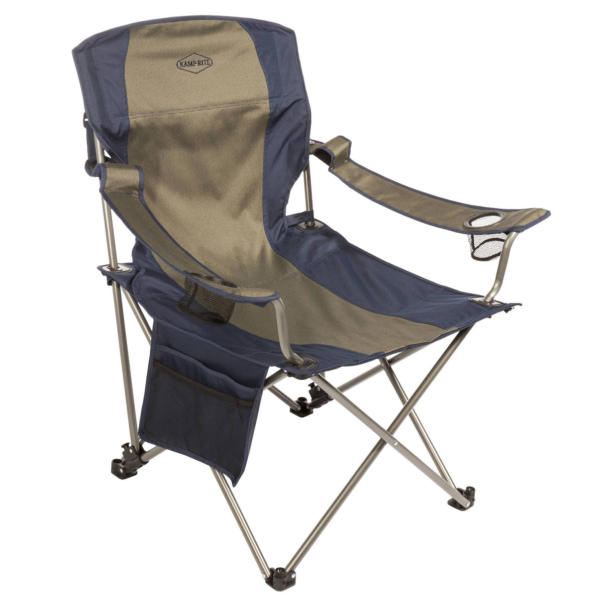 Folding Camping Chair with Footrest 2 Pack E106