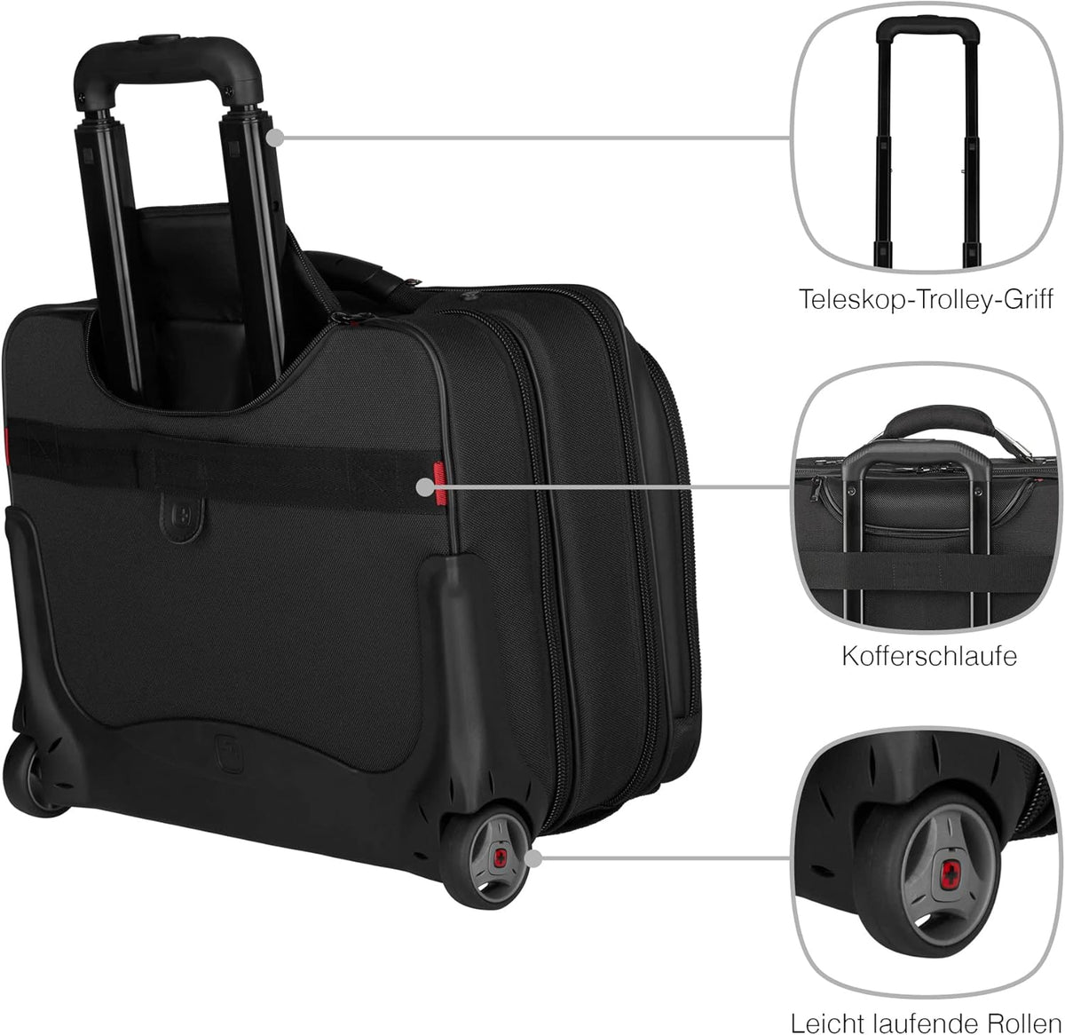 Rolling Case Blk Up To 17IN Laptop Y985442