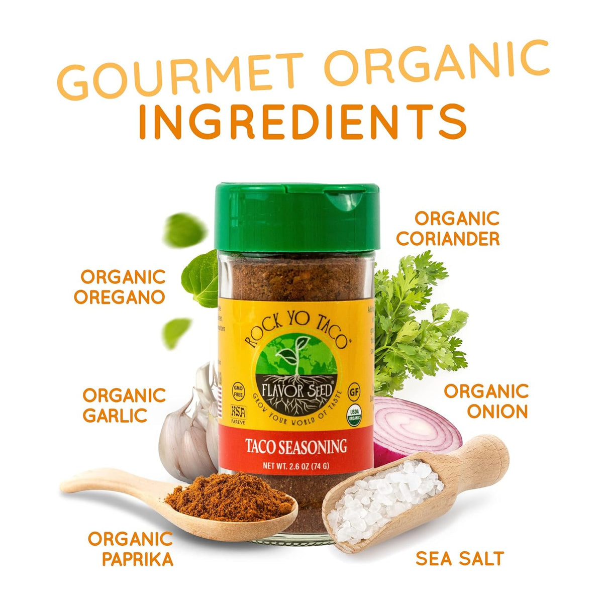 2.6 oz Organic Taco Seasoning Mix Q291