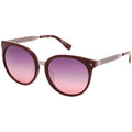Men's Burgundy Silver Frame Sunglasses F63755