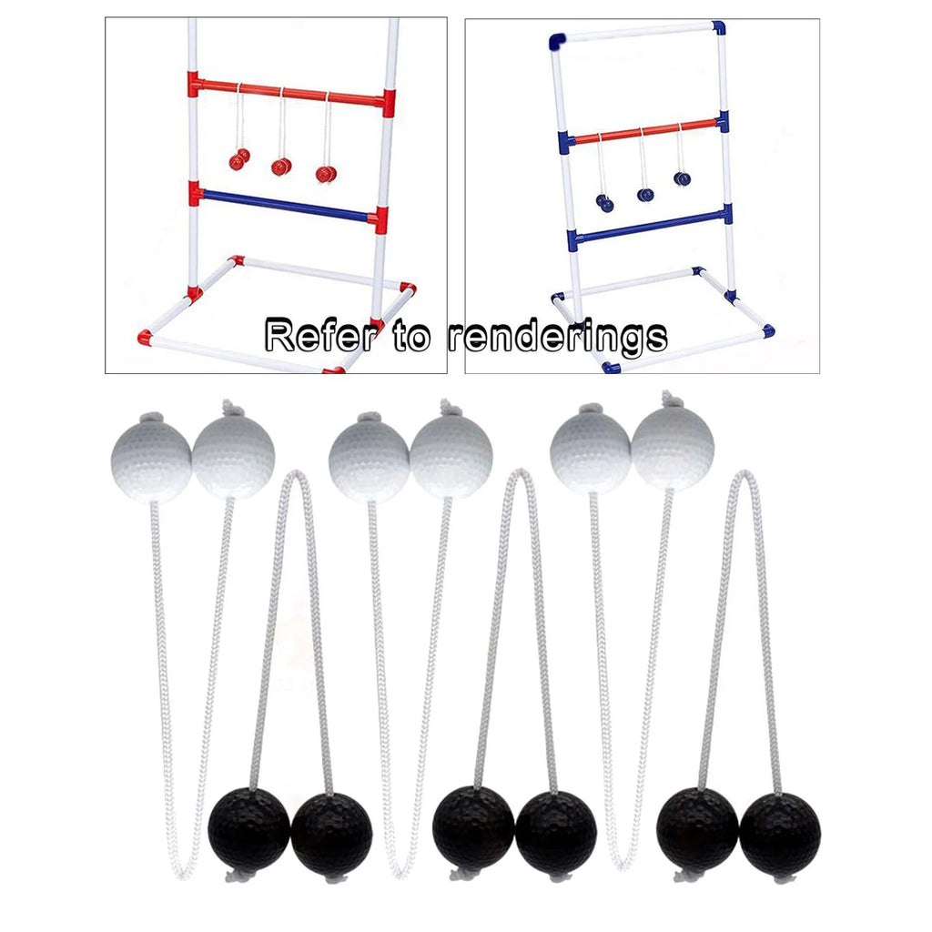 Ladder Throwing Game Outdoor Lawn Yard Beach Game Black and White V5194