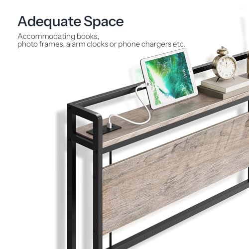 Queen Size Headboard with 2 Outlets and 4 USB Ports L67335