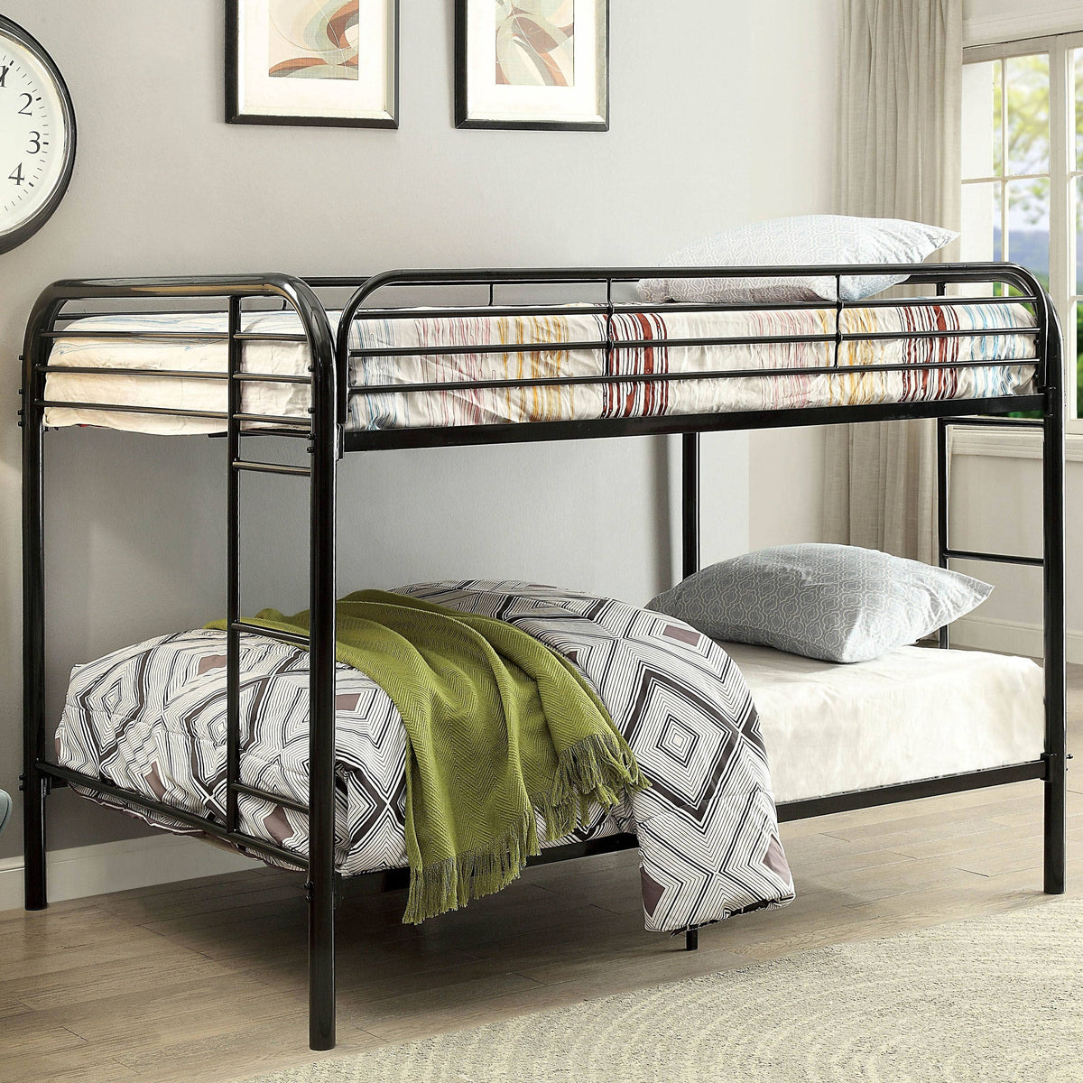 Black Metal Bunk Bed I1705