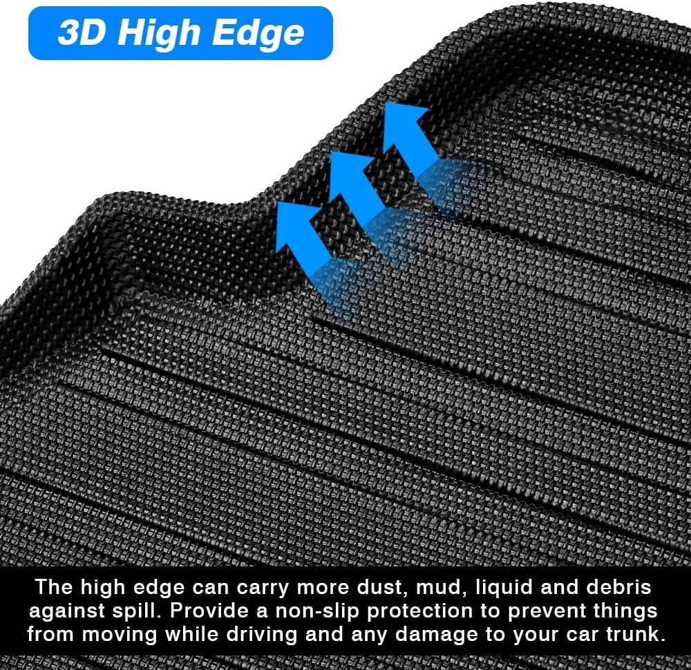 Black All Weather Cargo Liner Trunk Floor Mat S900