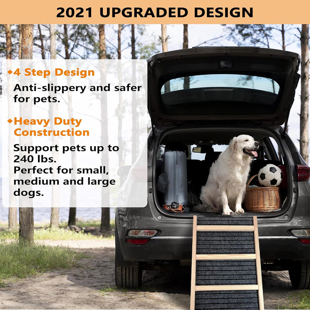 Adjustable Pet Ramp with Stairs, 40 Long E531