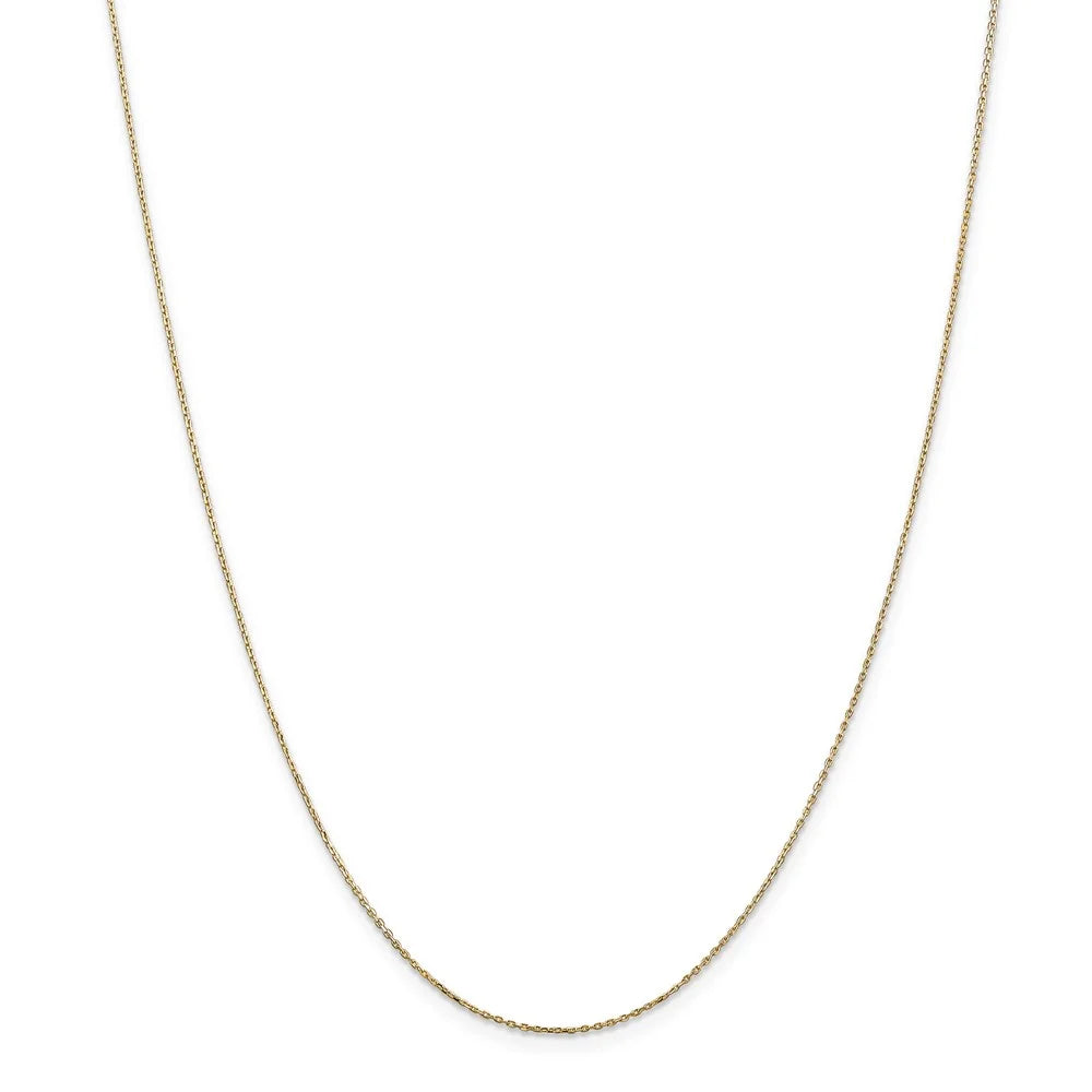 14k Yellow Gold Small Initial N Necklace, 16 Inch J432992