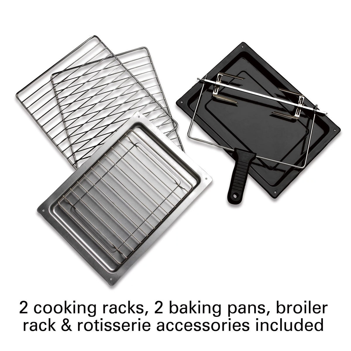 Countertop Oven with Convection and Rotisserie, Extra Large Capacity, Silver E564
