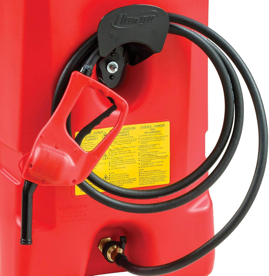 14 Gallon Portable Gas Fuel Tank Container with Siphon Pump and Hose, 2 Pack, Red H352208
