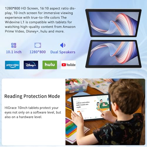 10.1 inch Android 14 Tablet with 64GB Storage X9315