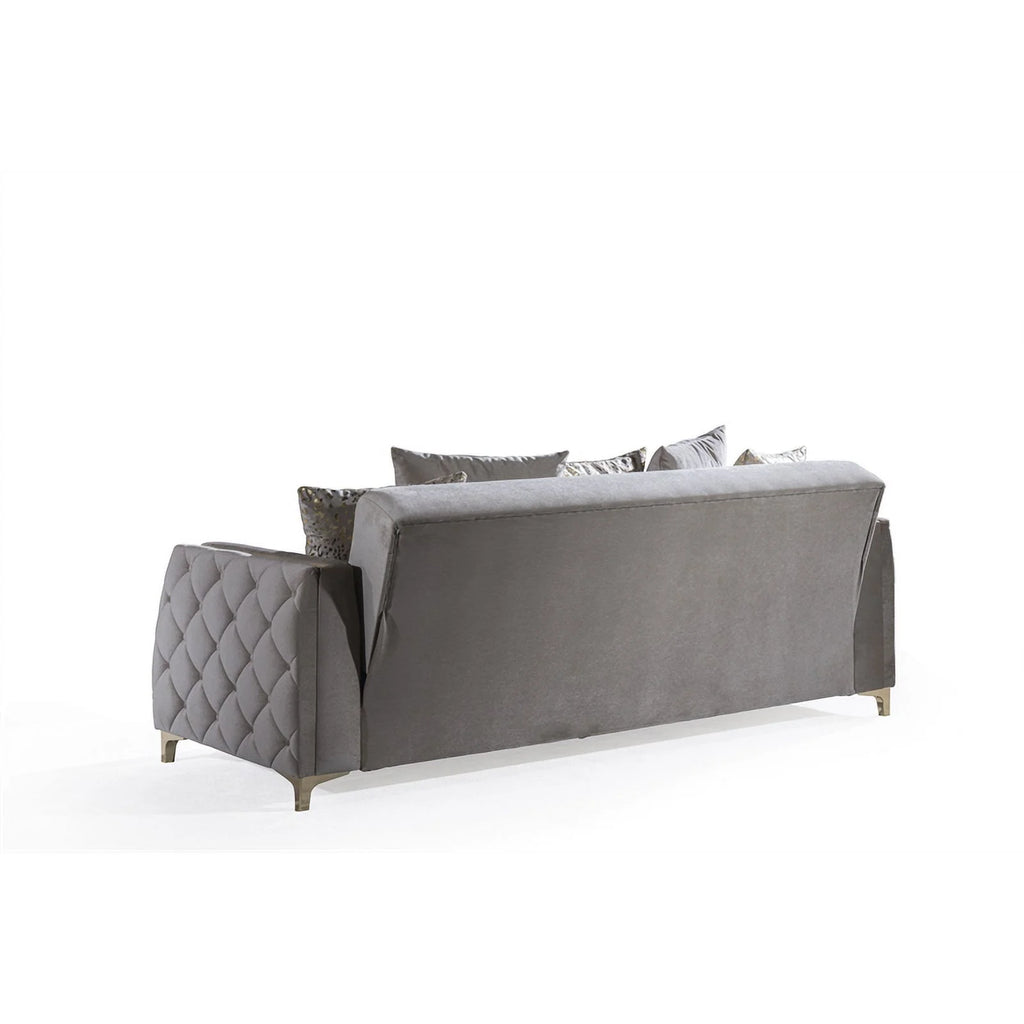 2PC Living Room Set Wood Taupe Y3356