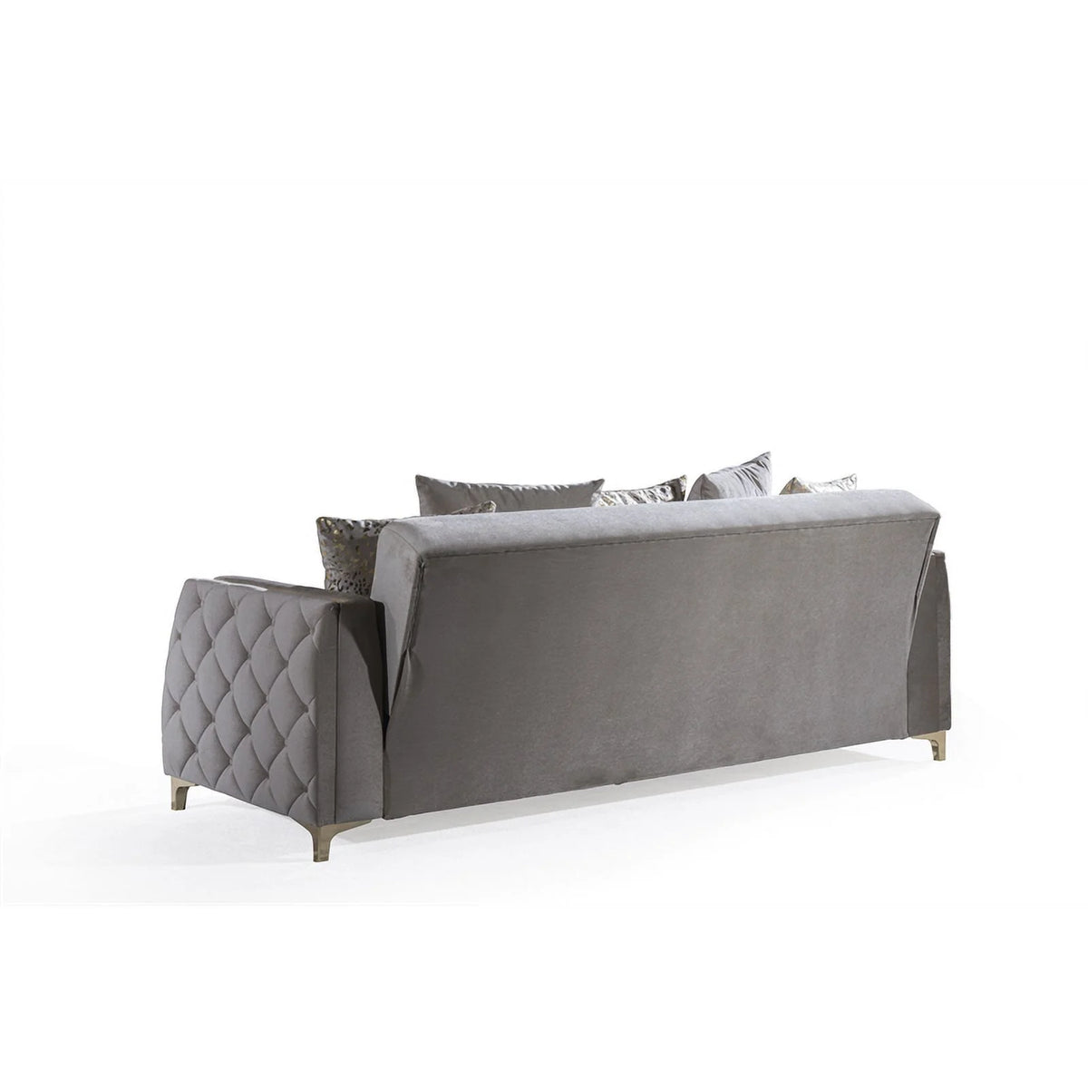 2PC Living Room Set Wood Taupe Y3356