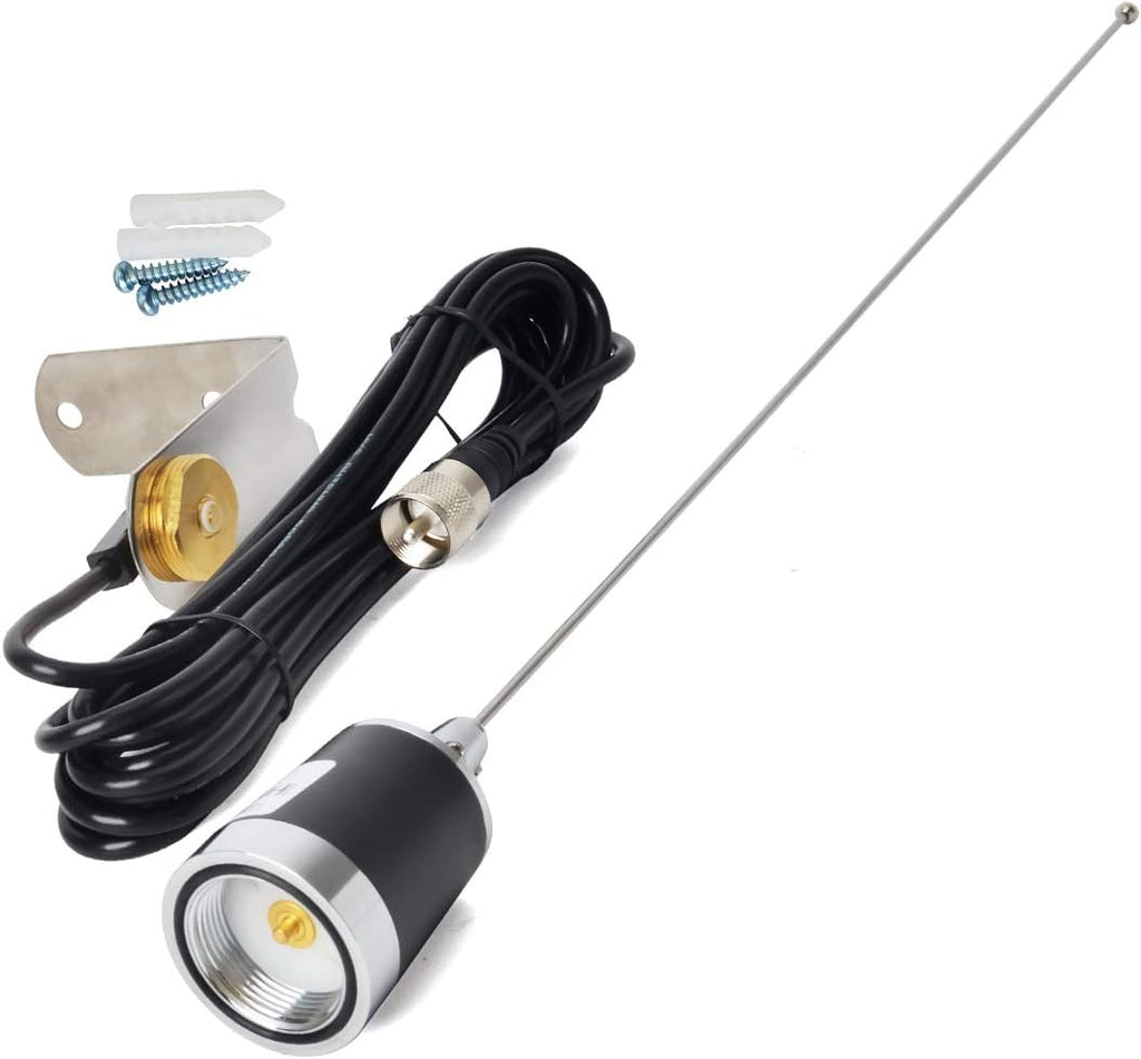 NMO Dual Band 144/430MHz Antenna with 13ft RG58 Coax Cable, Pack of 2 T5610