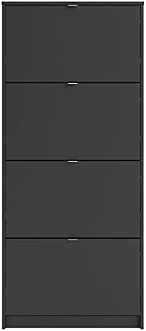 Black 4 Drawer Shoe Cabinet V609780
