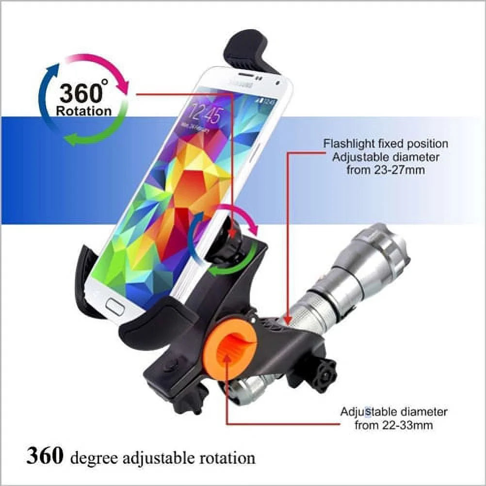 Heavy Duty Bicycle Handlebar Phone Holder Cradle U5388