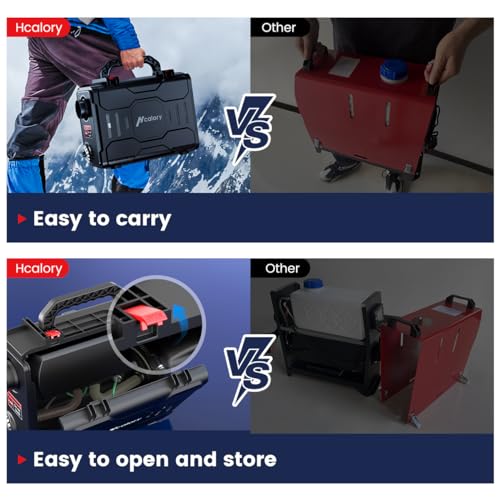 12V Portable Diesel Air Heater 5KW with Bluetooth APP Control and LCD Monitor E8306