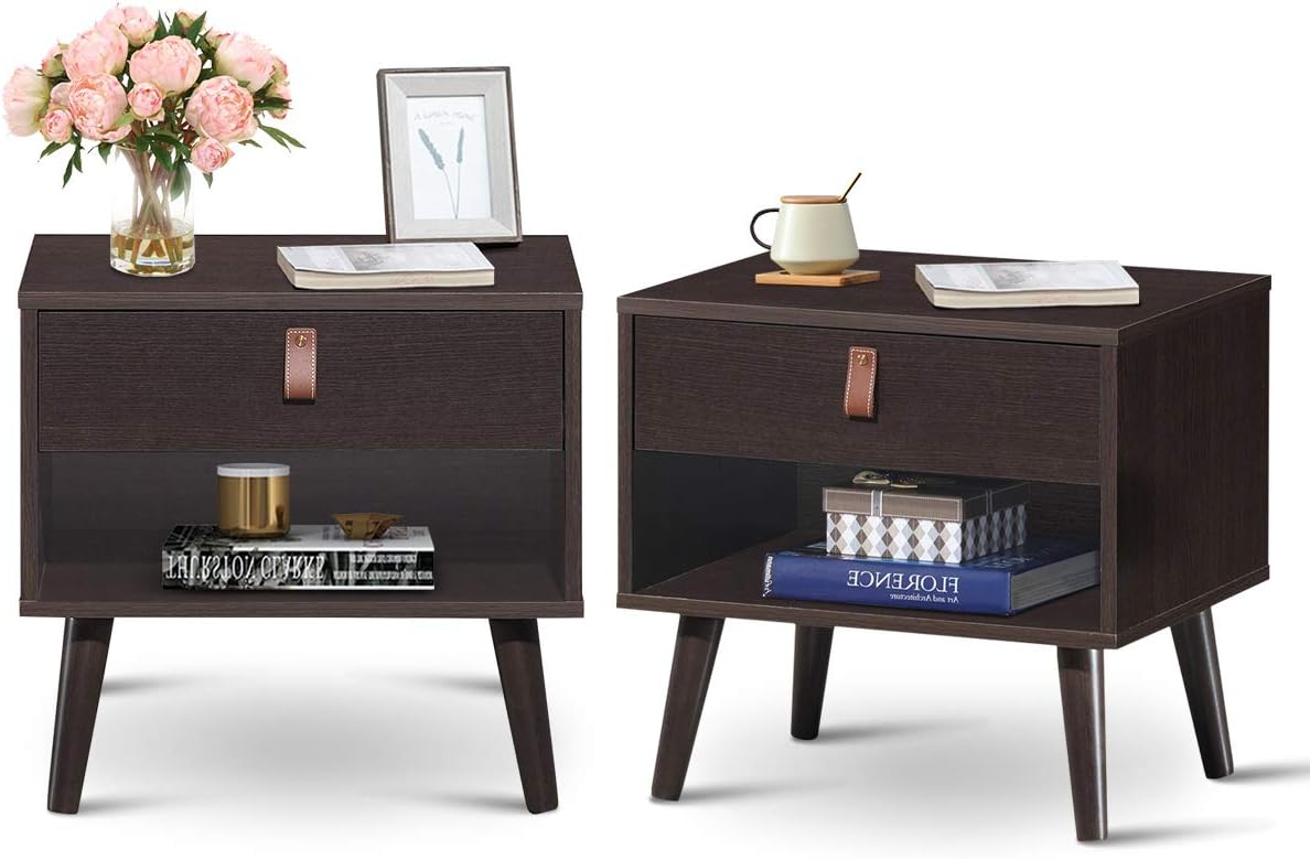 Drawer Storage Nightstand Bedside Cabinet X47103