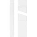 Plain PVC Pilaster with Standard Capital & Base (Pair) W802034