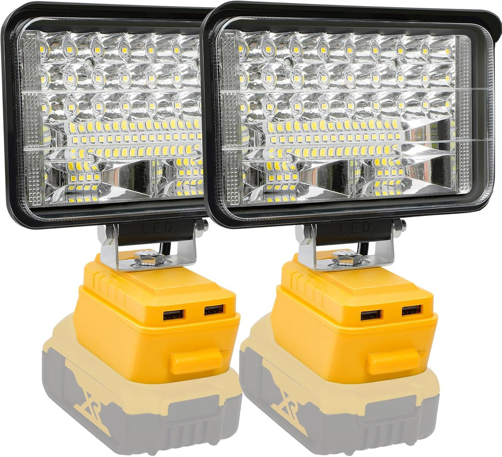2 Pack Cordless 20V LED Work Light S698