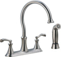 2-Handle Kitchen Faucet Stainless Steel T2977