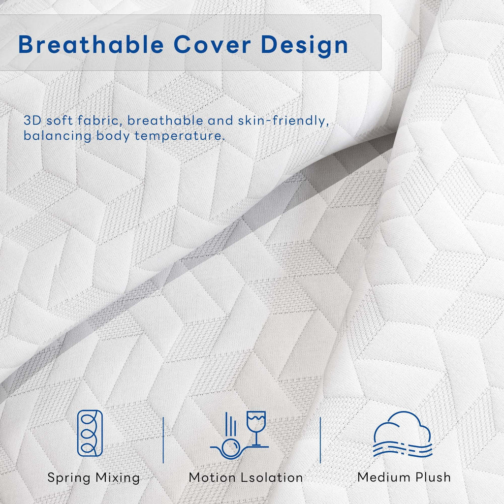 Twin Size Memory Foam Tri-Fold Mattress E619502