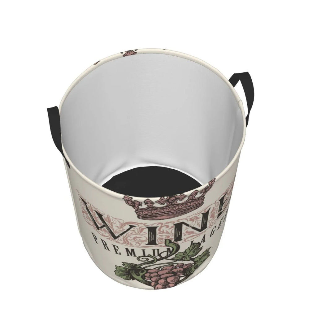 Wine Collapsible Laundry Hamper T1544