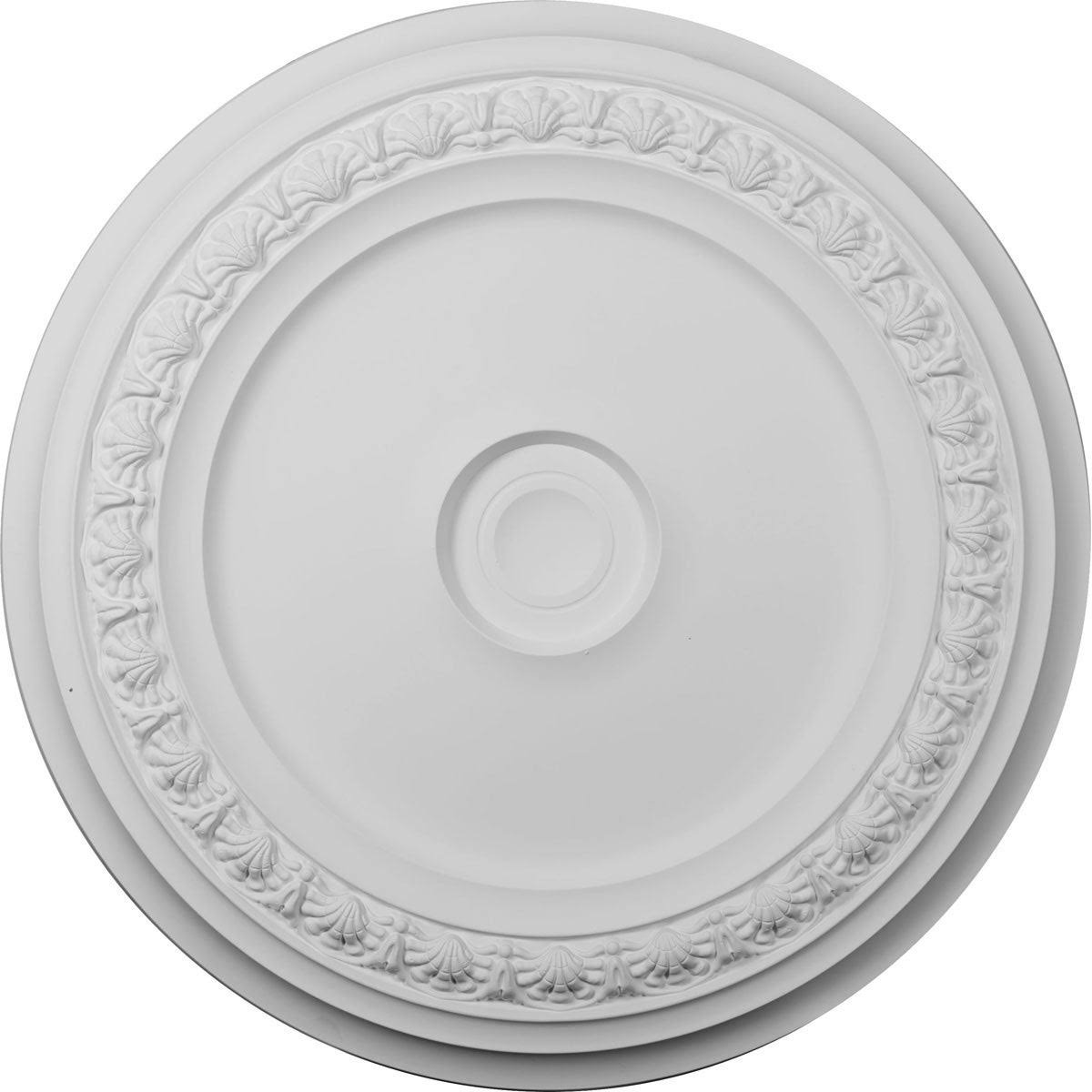 31 1/8x22OD x 1 1/2x22P Ceiling Medallion Hand-Painted Black Pearl J525129