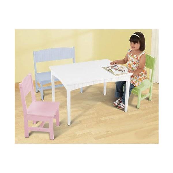 Nantucket Table with Bench and 2 Chairs K1864