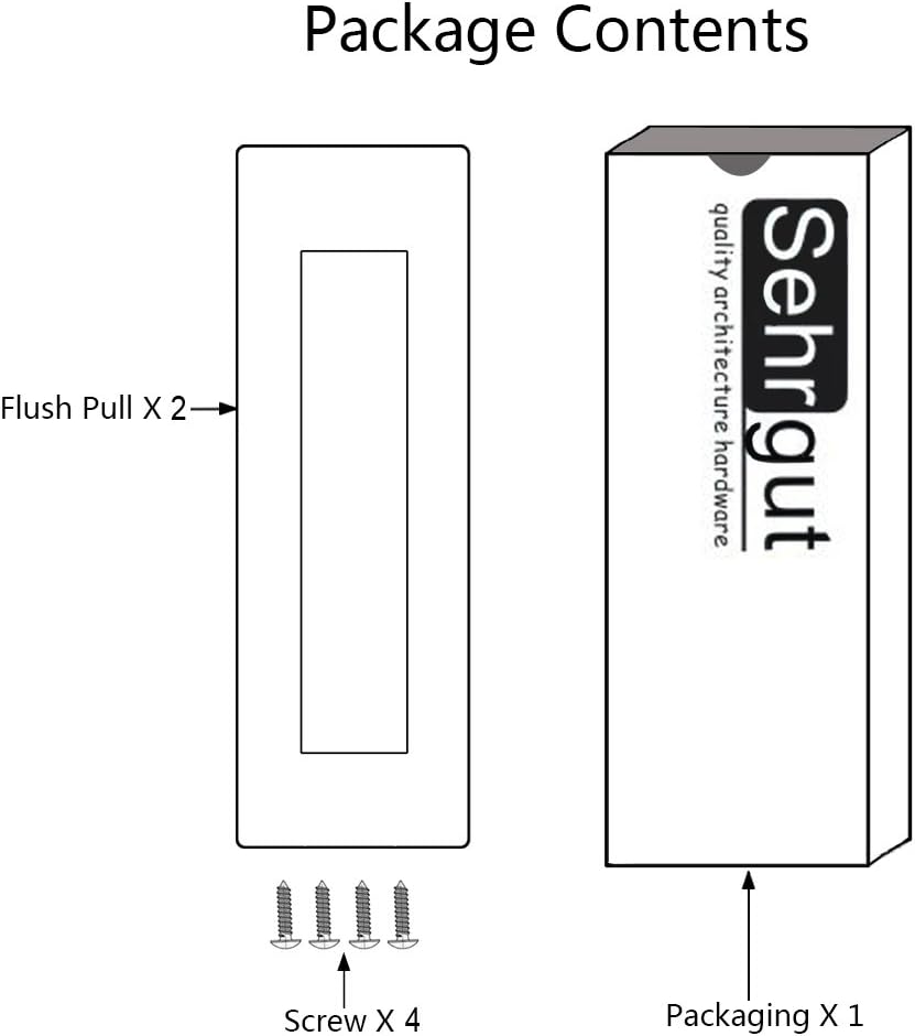 Oil Rubbed Bronze Flush Pull (6 Pack) X6439