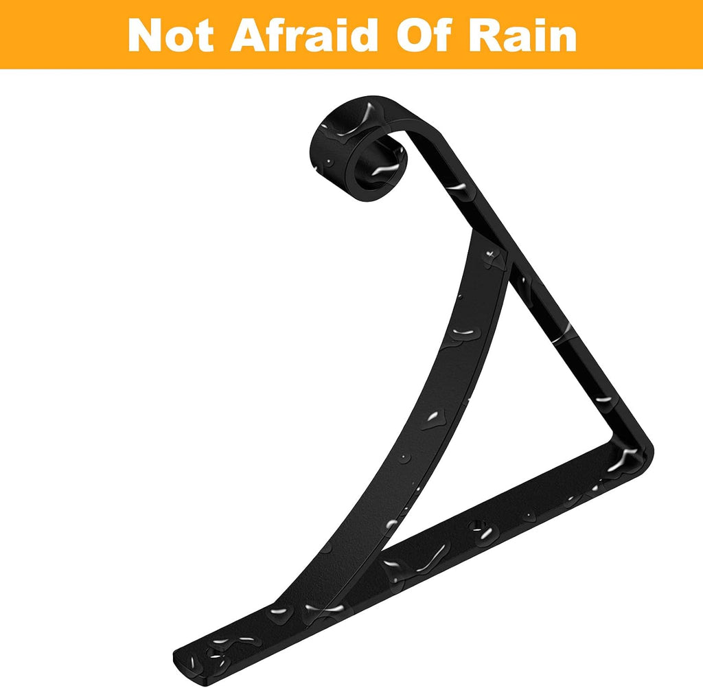 Black Metal Handrail for Outdoor Steps Stair Railing Kit L6760