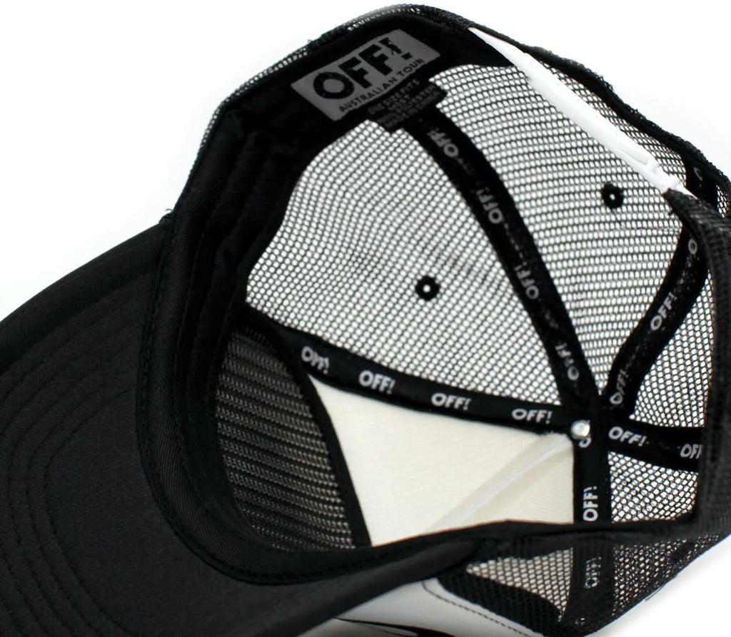 Black/White Truckers Cap Hat O59503