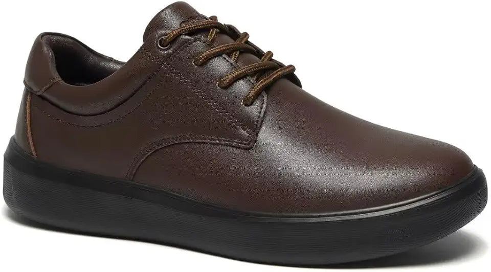 Men's Orthopedic Leather Walking Shoes with Arch Support R236058