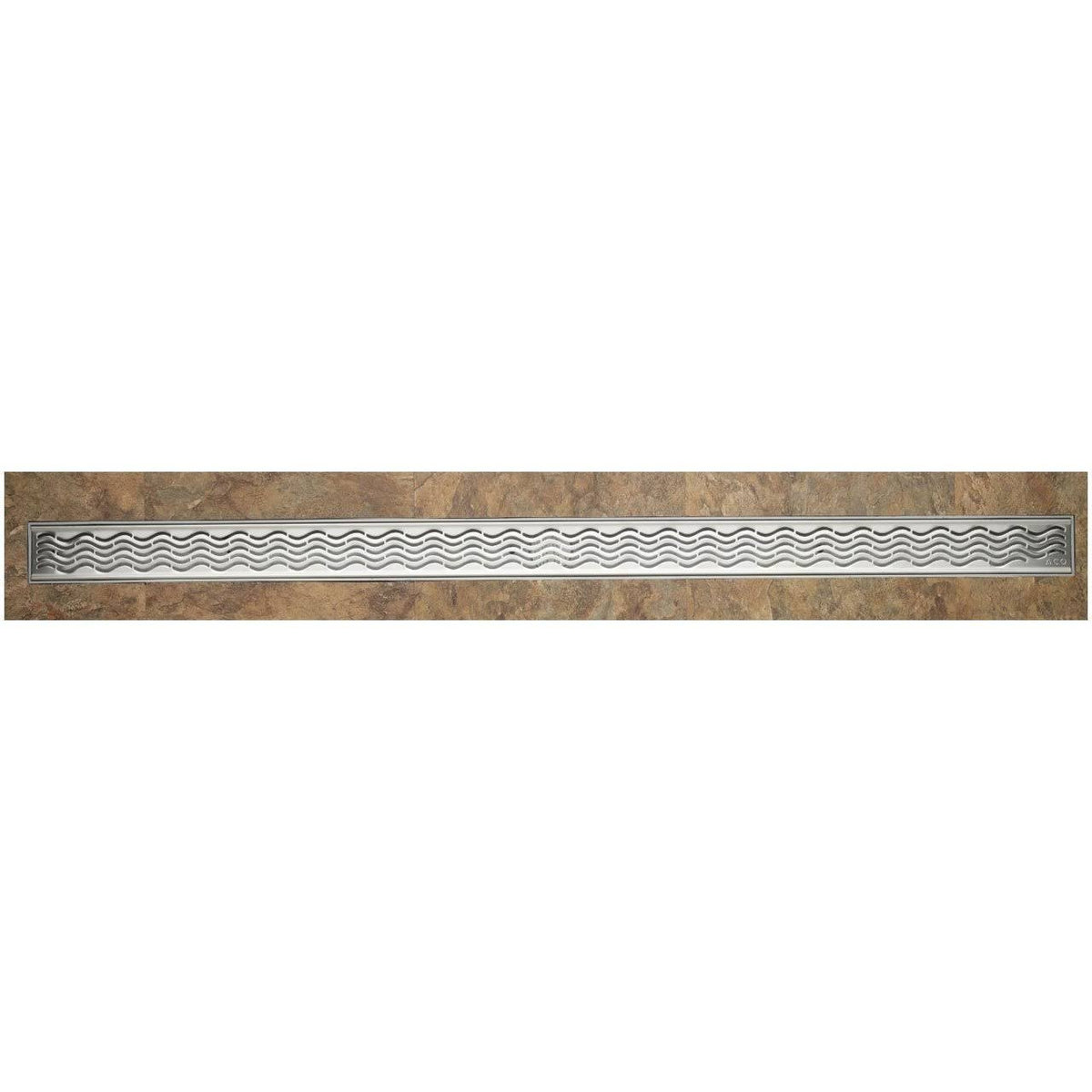 Wavy Linear 48x22 Grid Shower Drain J218