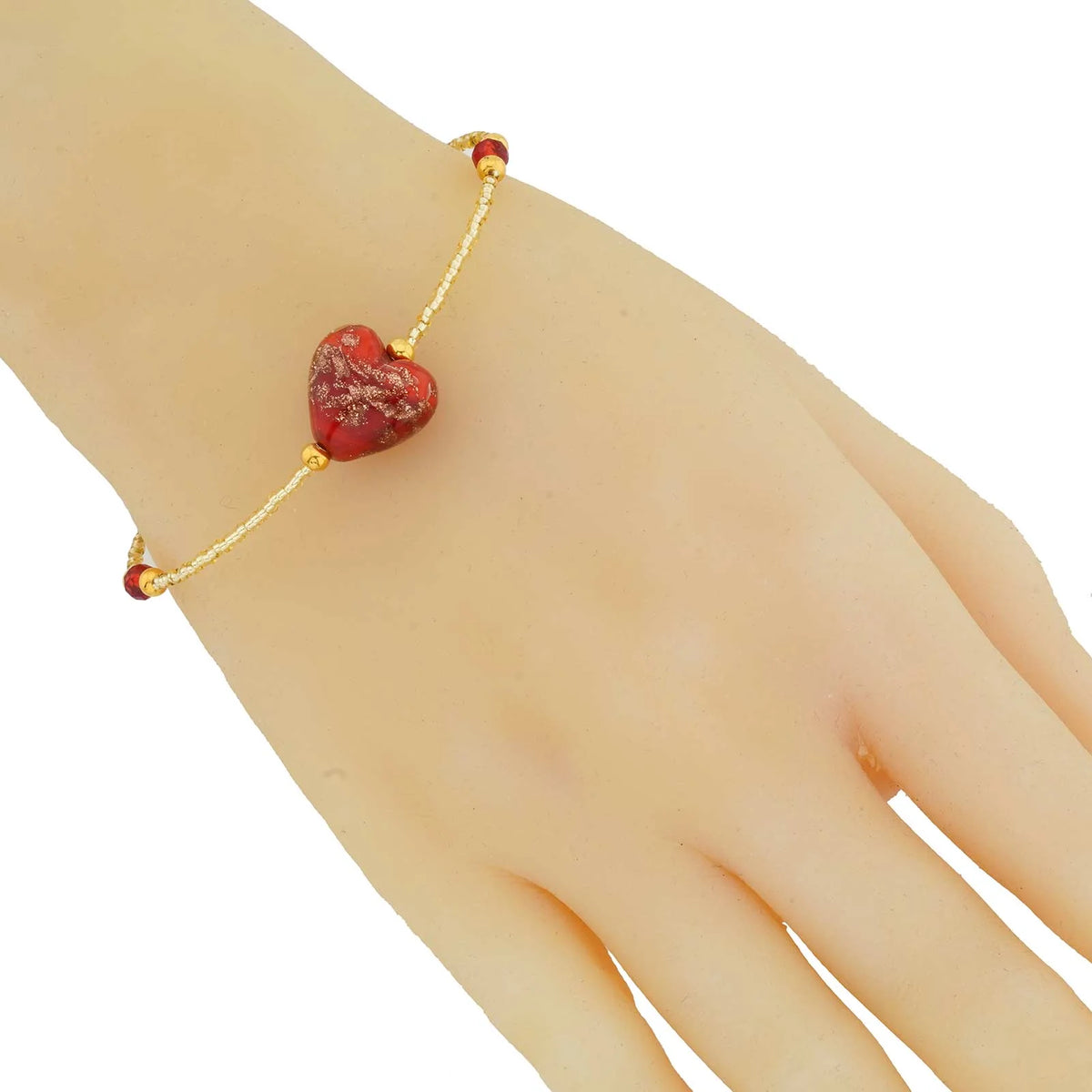 Murano Glass Heart Bracelet M335352