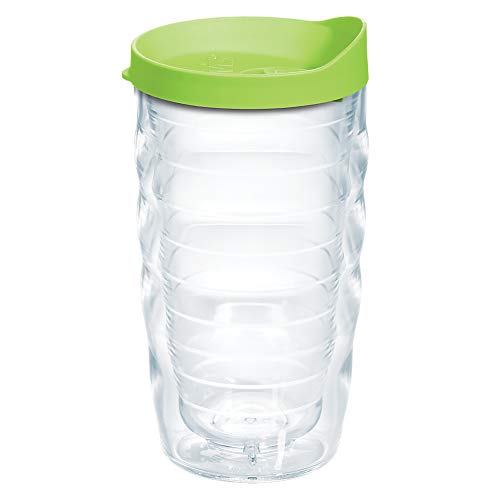 Clear Lidded Double Walled Insulated Tumbler Travel Cup, 24oz 2pk, Blue Lid E236