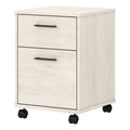 2 Drawer Farmhouse Wood Mobile File Cabinet in Oak Q789