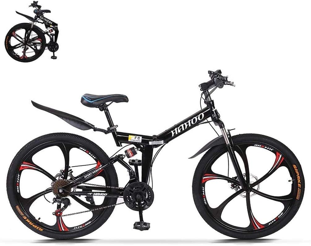 Mens 26 Inch Wheels Mountain Bike with High Carbon Steel Frame, 21-Speed, Disc Brakes V248858
