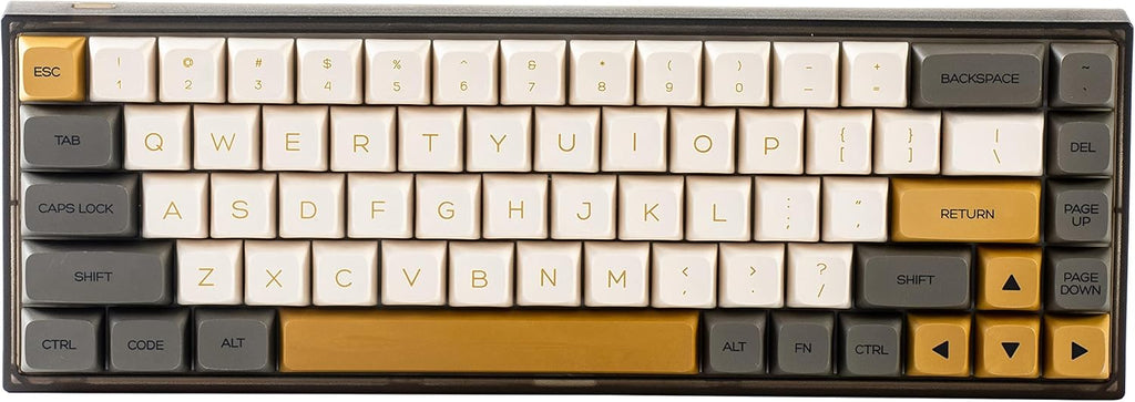 Translucent ABS Mechanical Keyboard 68-Key with Gateron Blue Switch G283546
